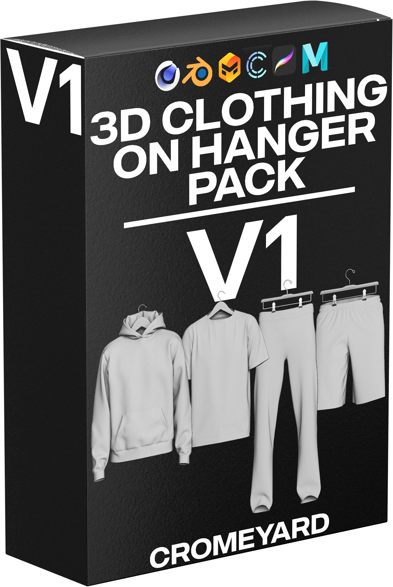 3D CLOTHING ON HANGER PACK V1