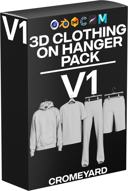 3D CLOTHING ON HANGER PACK V1