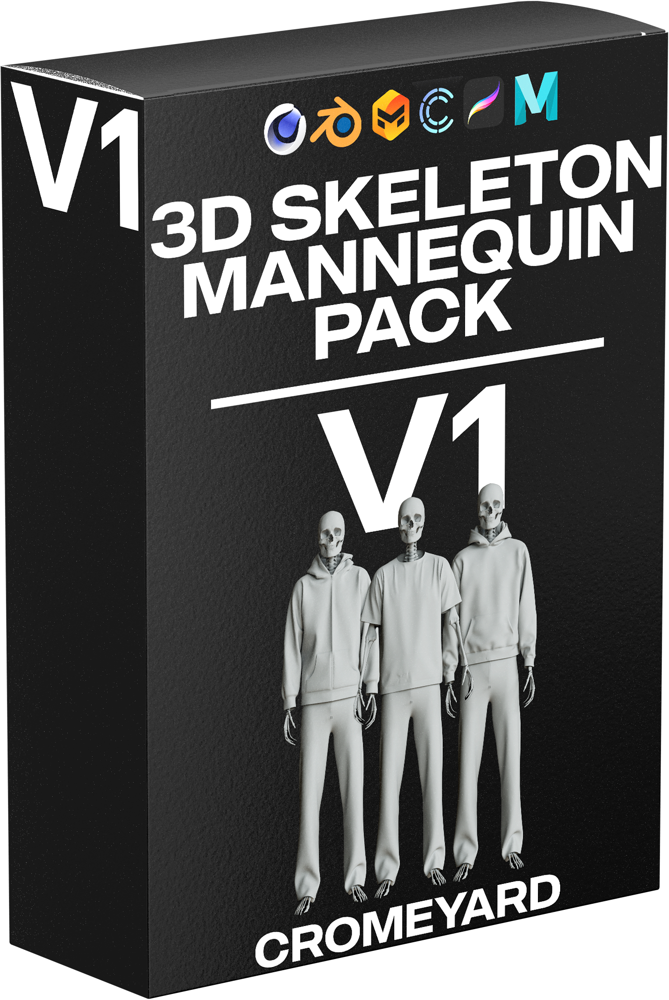 3D SKELETON MANNEQUIN PACK V1