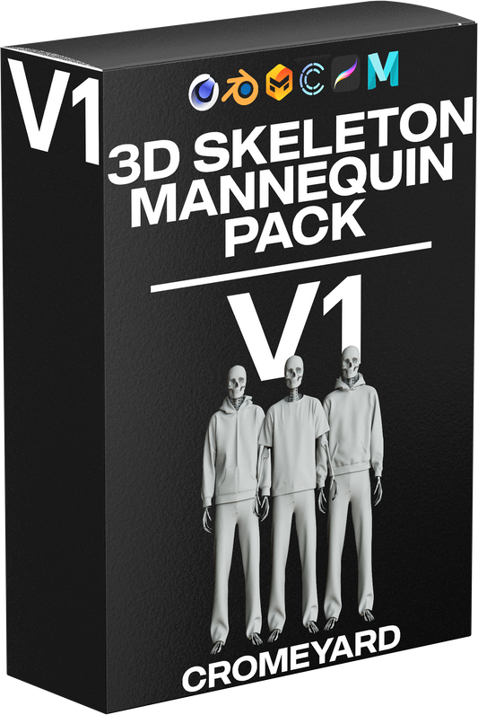 3D SKELETON MANNEQUIN PACK V1